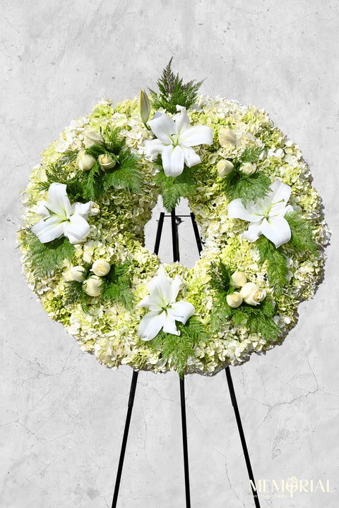 Corona de Condolencias Eterno Recuerdo – corona fúnebre para funeral en Lima