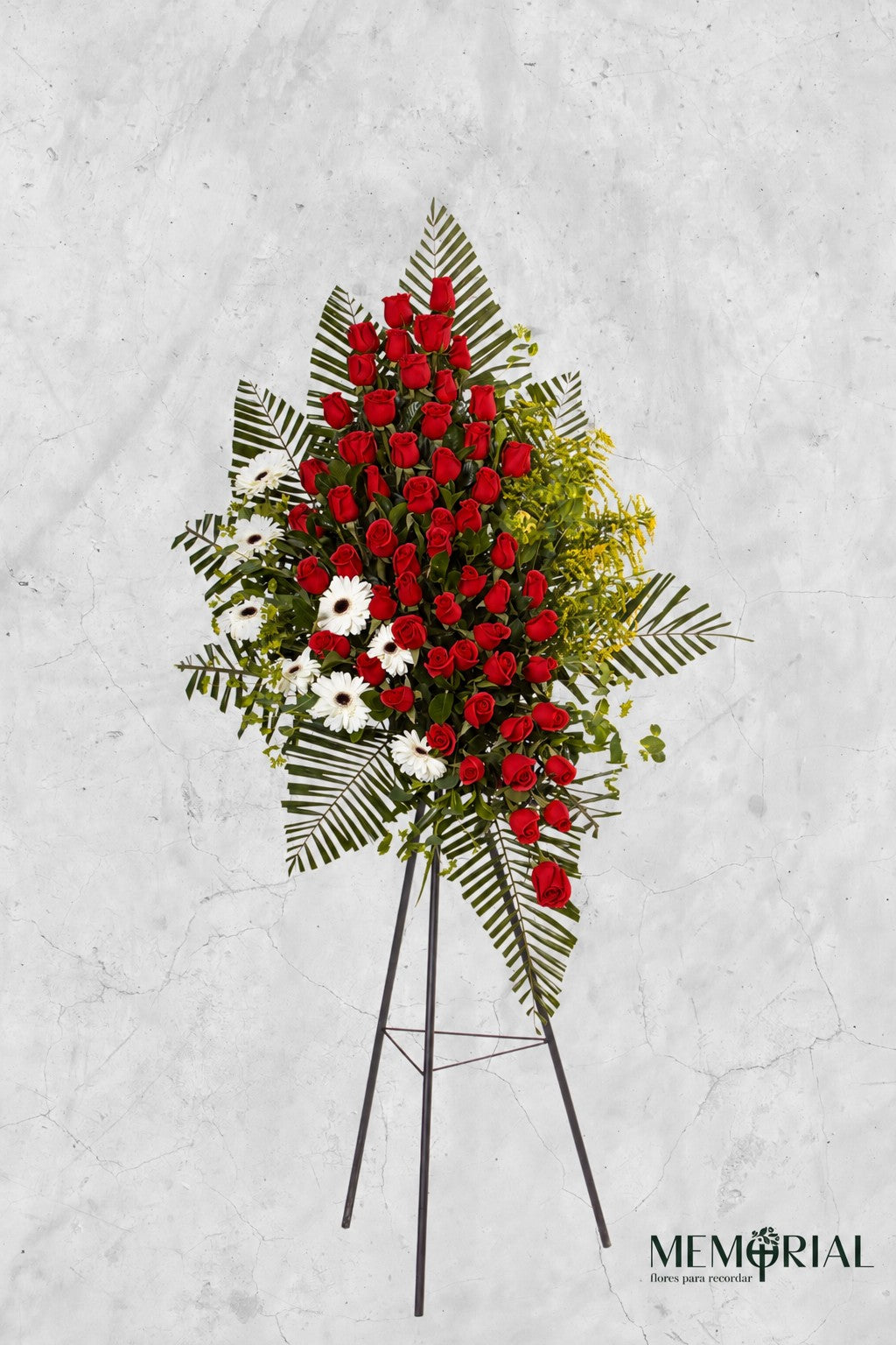 Lágrima de Condolencias de Rosas Amarillas y Gerberas – lágrima fúnebre para funeral en Lima