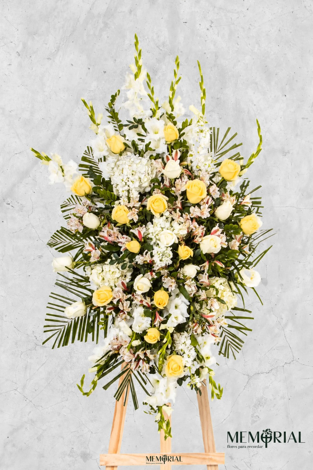 Lágrima de Condolencias de Hortensias y Rosas Blancas – lágrima fúnebre en Lima, vista 3