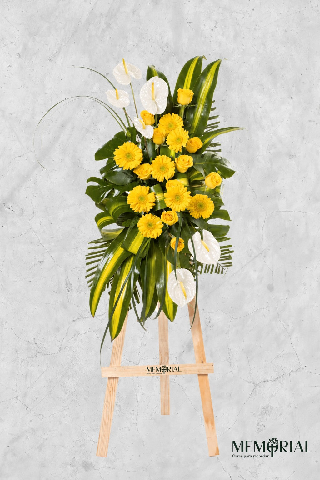 Lágrima de Condolencias de Rosas Rojas y Anturios – lágrima fúnebre para funeral en Lima