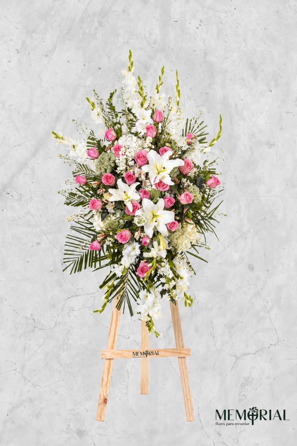 Lágrima de Condolencias de Hortensia, Rosas Azules y Gladiolos – lágrima fúnebre para funeral en Lima