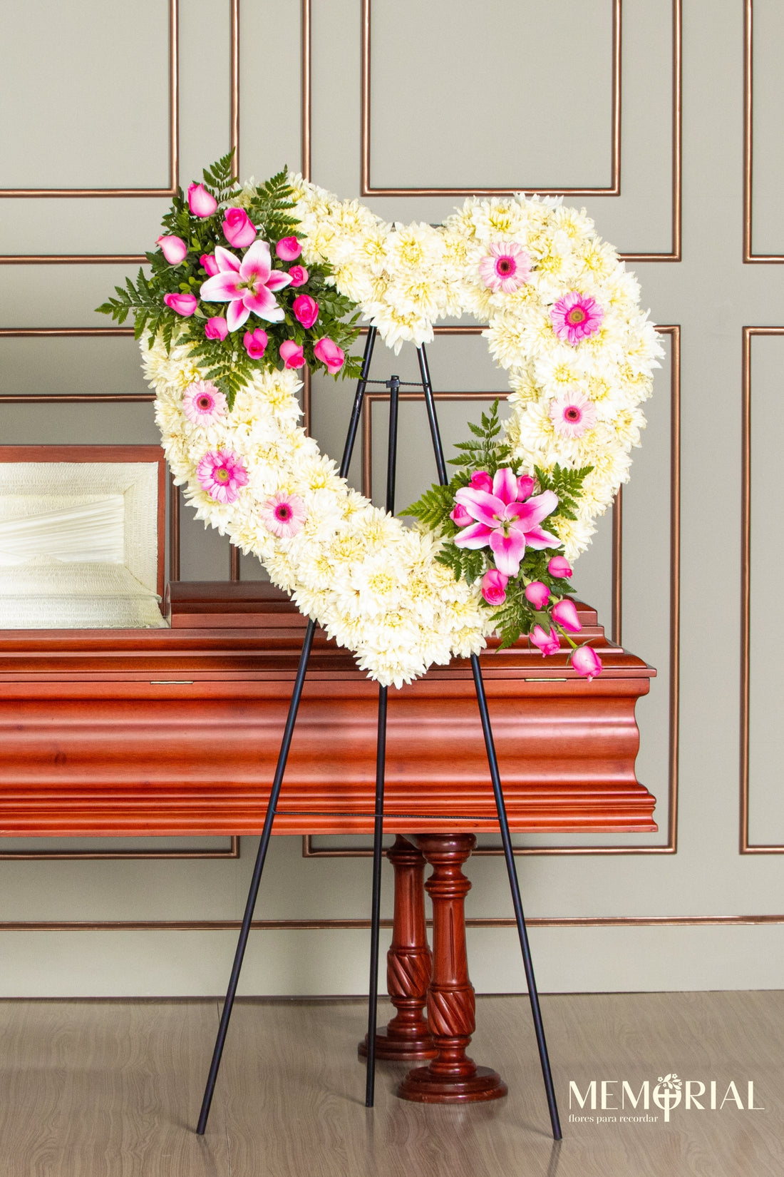 Amor Rosado con Rosas y Gerberas