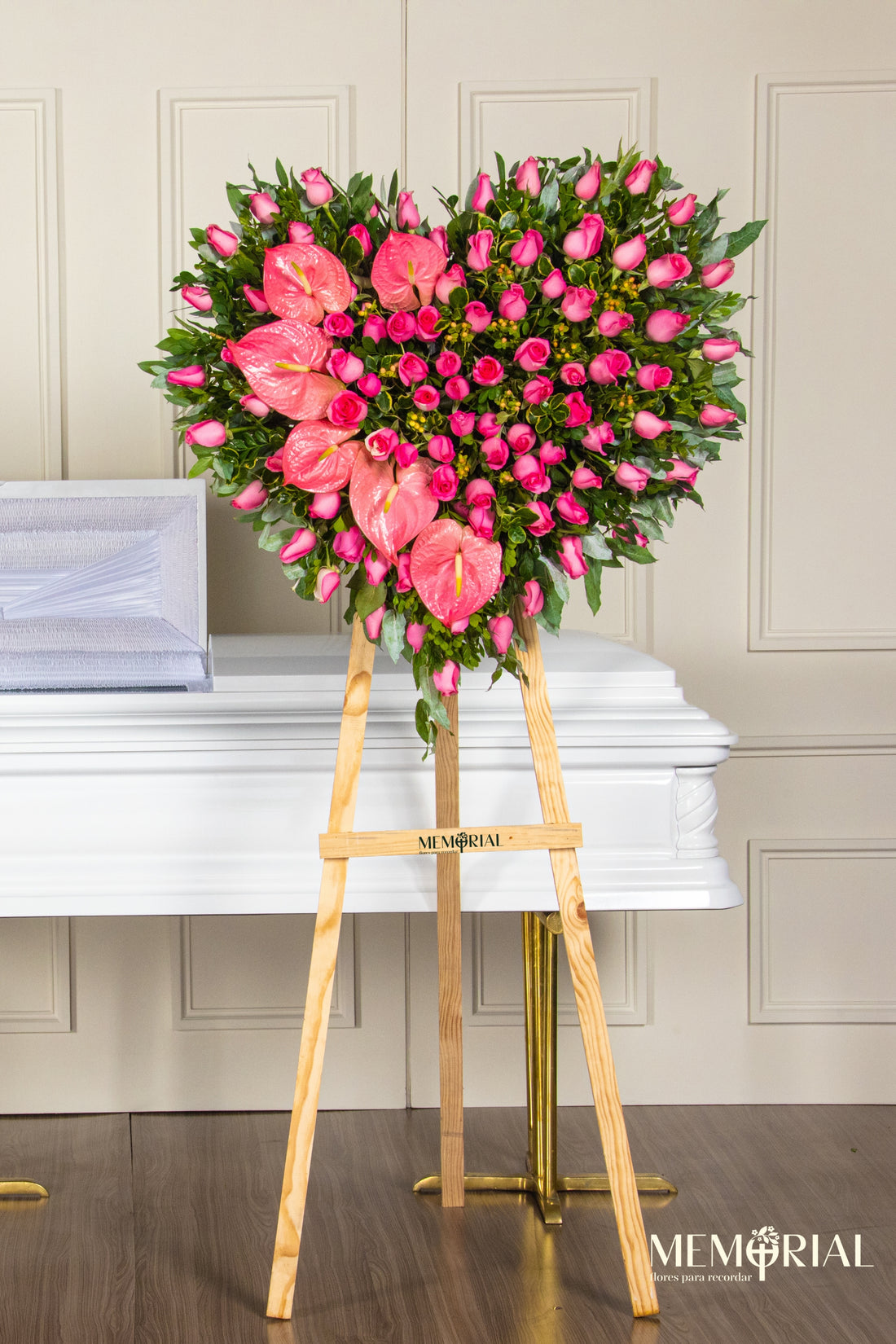 Dulzura Rosa con Rosas y Anturios
